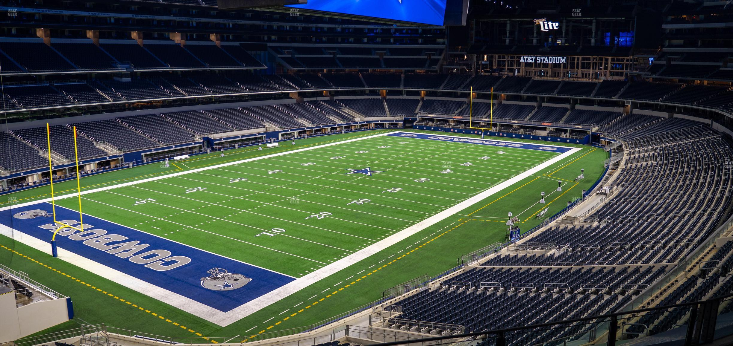 Seating view for AT&T Stadium Section 343