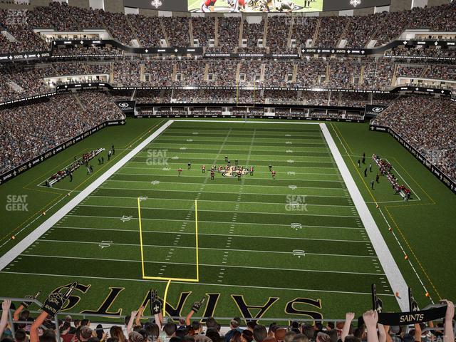 Seating view for Caesars Superdome Section 626