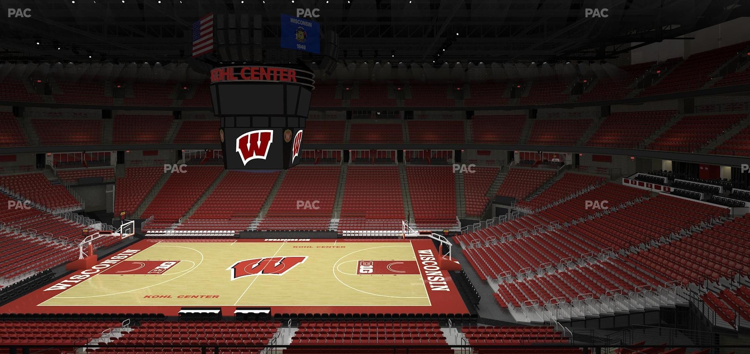 Seating view for Kohl Center Section 207