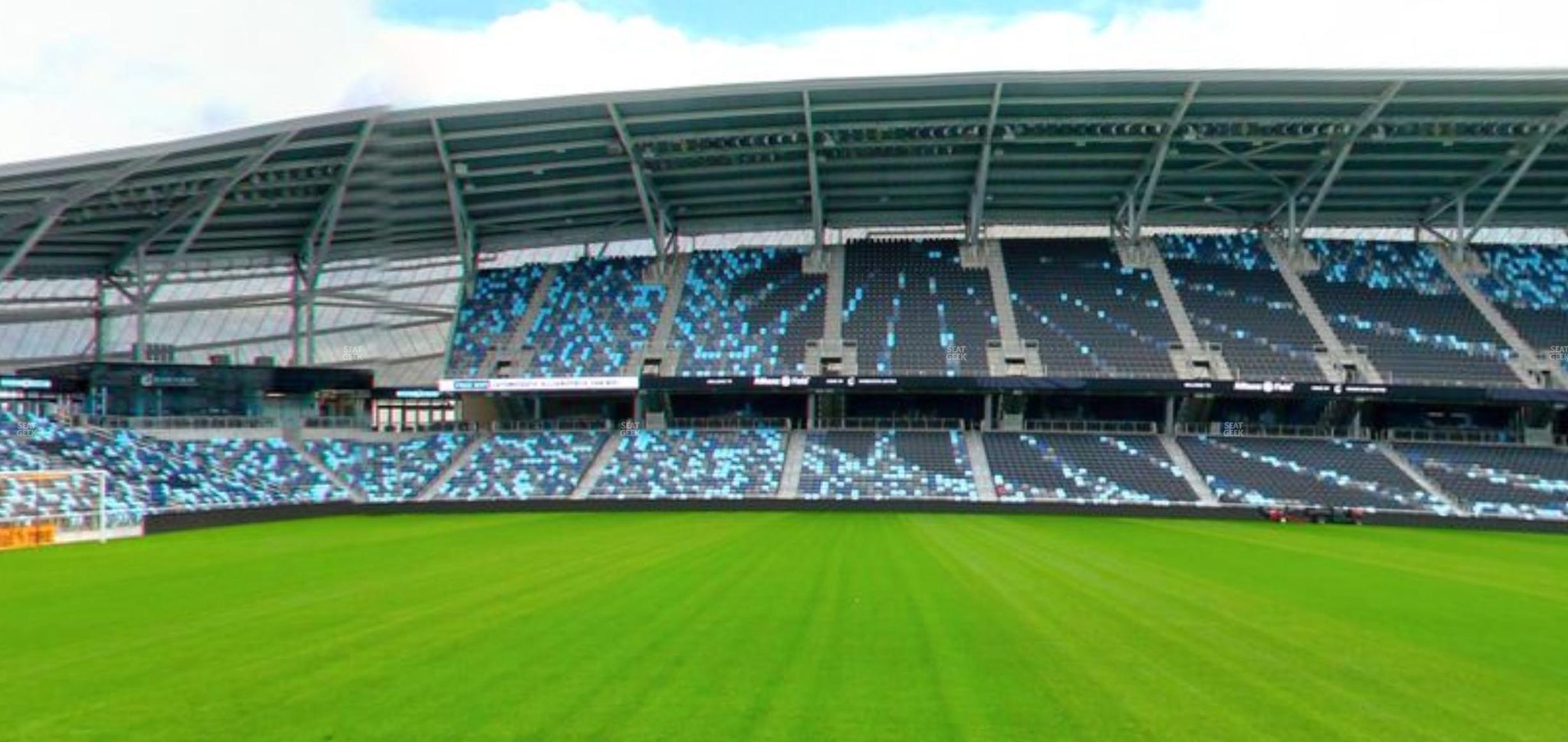 Seating view for Allianz Field Section Field Club 9