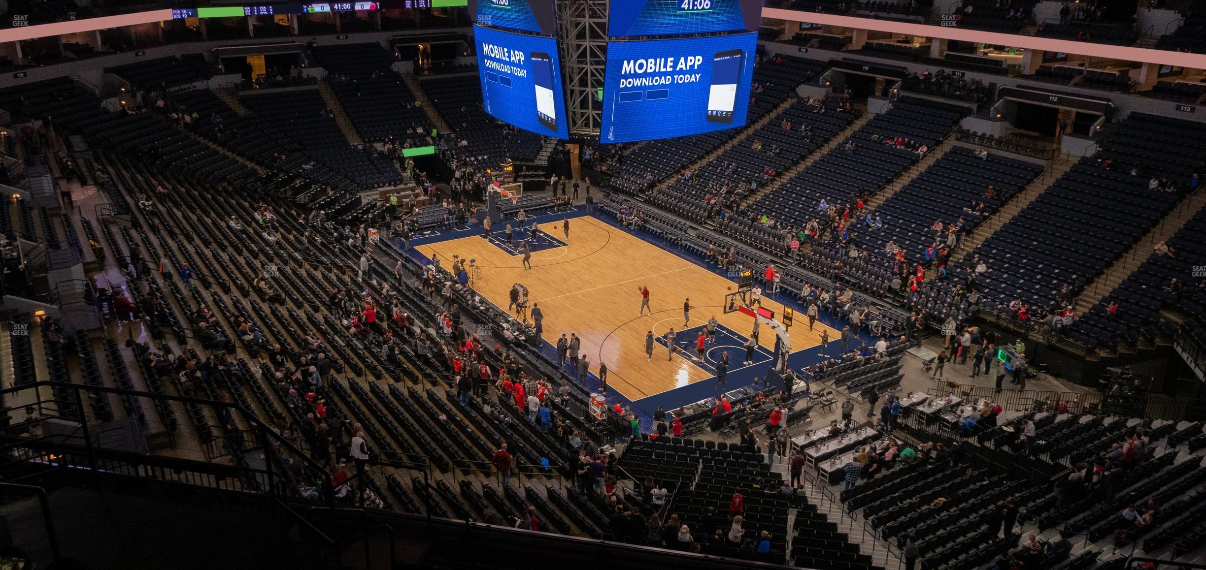 Seating view for Target Center Section 225