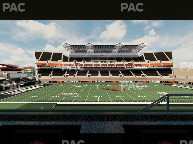 Seating view for Reser Stadium Section Box 20