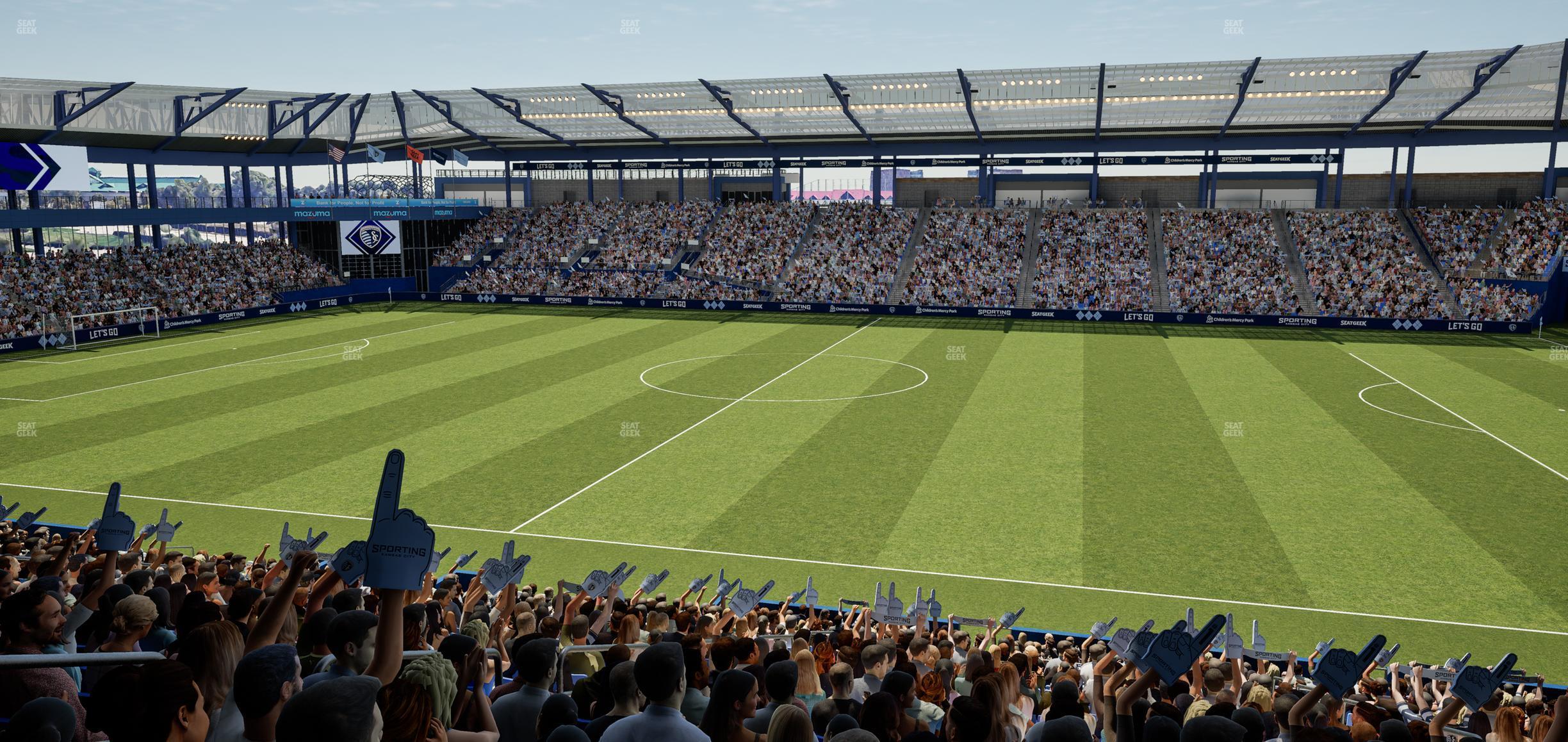 Seating view for Children's Mercy Park Section 109