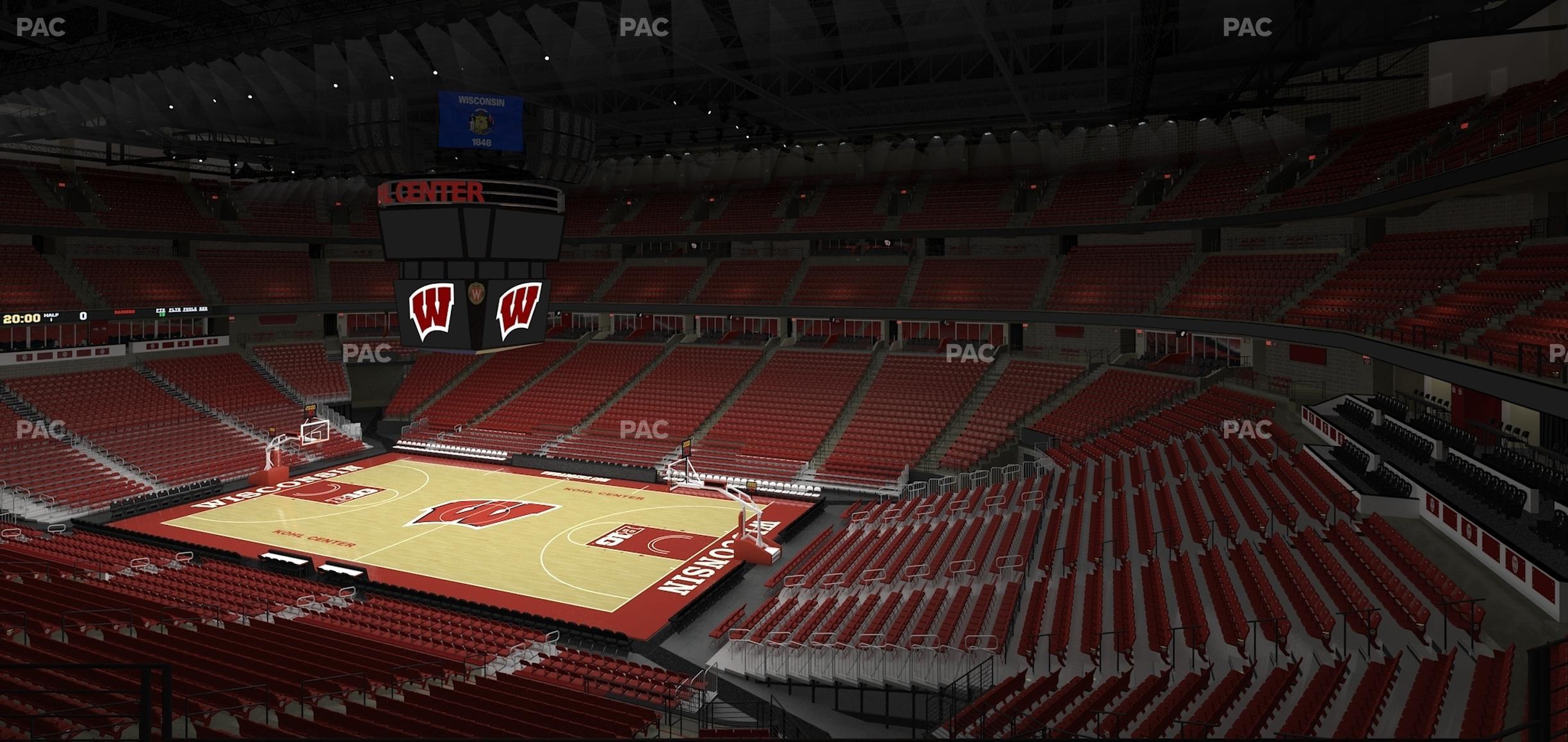 Seating view for Kohl Center Section 205