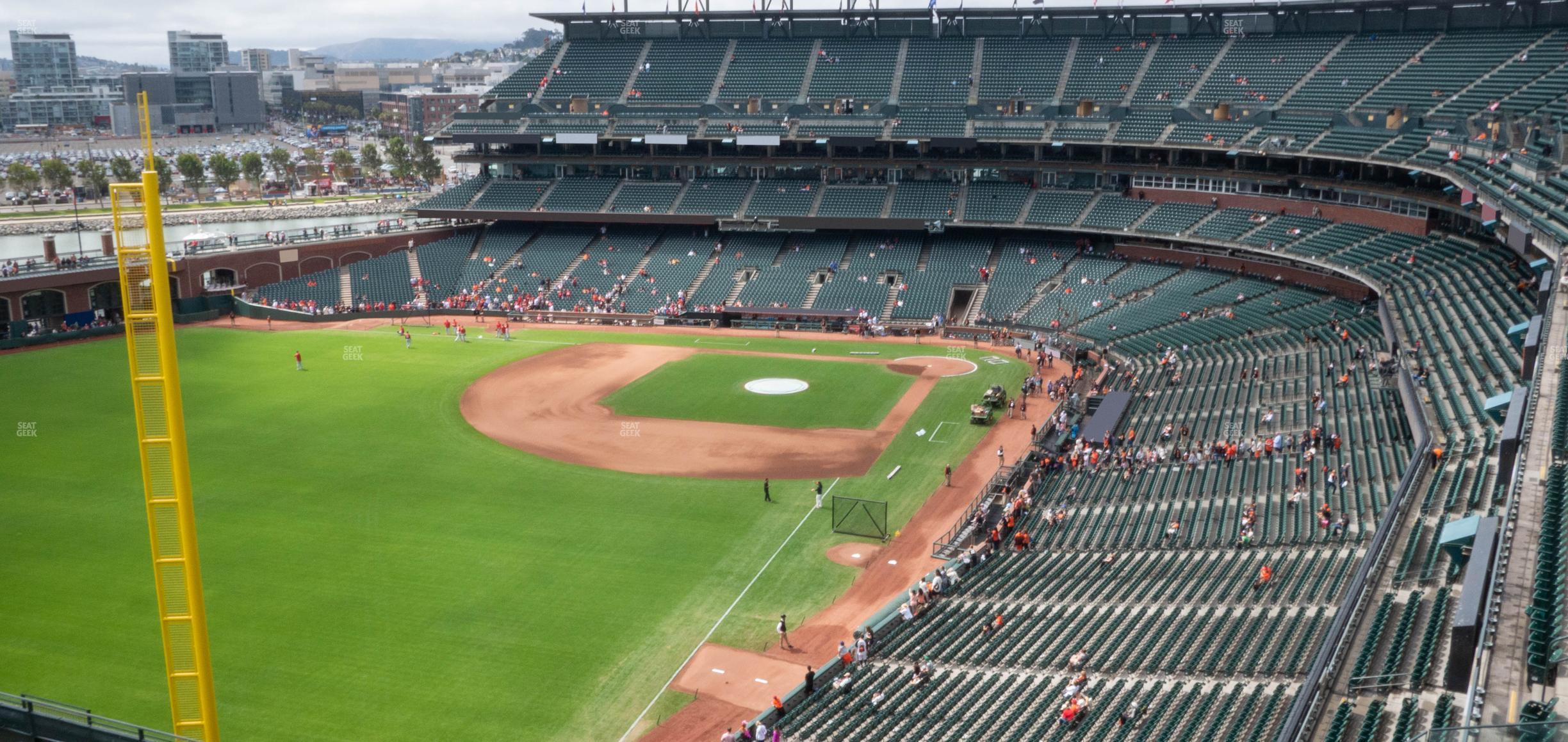 Seating view for Oracle Park Section View Box 334