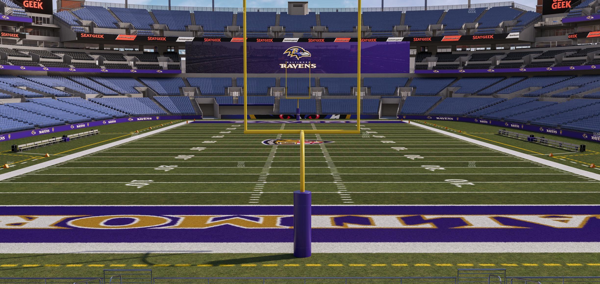 Seating view for M&T Bank Stadium Section 140