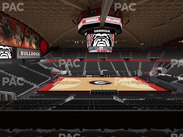 Seating view for Stegeman Coliseum Section Uu