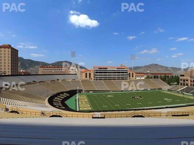 Seating view for Folsom Field Section 215