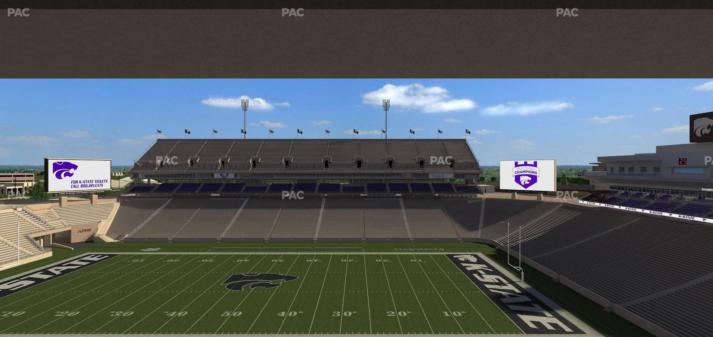 Seating view for Bill Snyder Family Stadium Section Loge 324