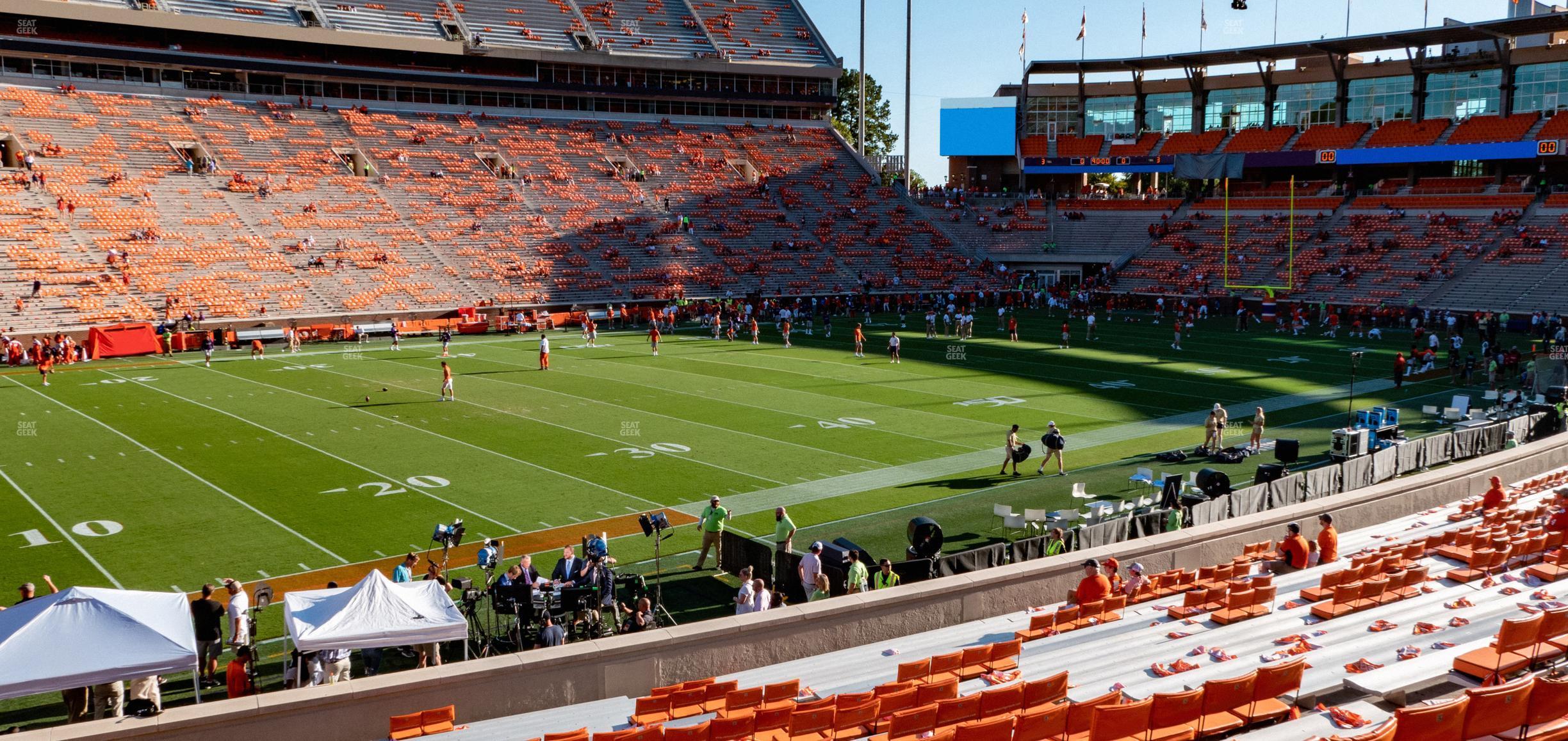 Seating view for Clemson Memorial Stadium Section M