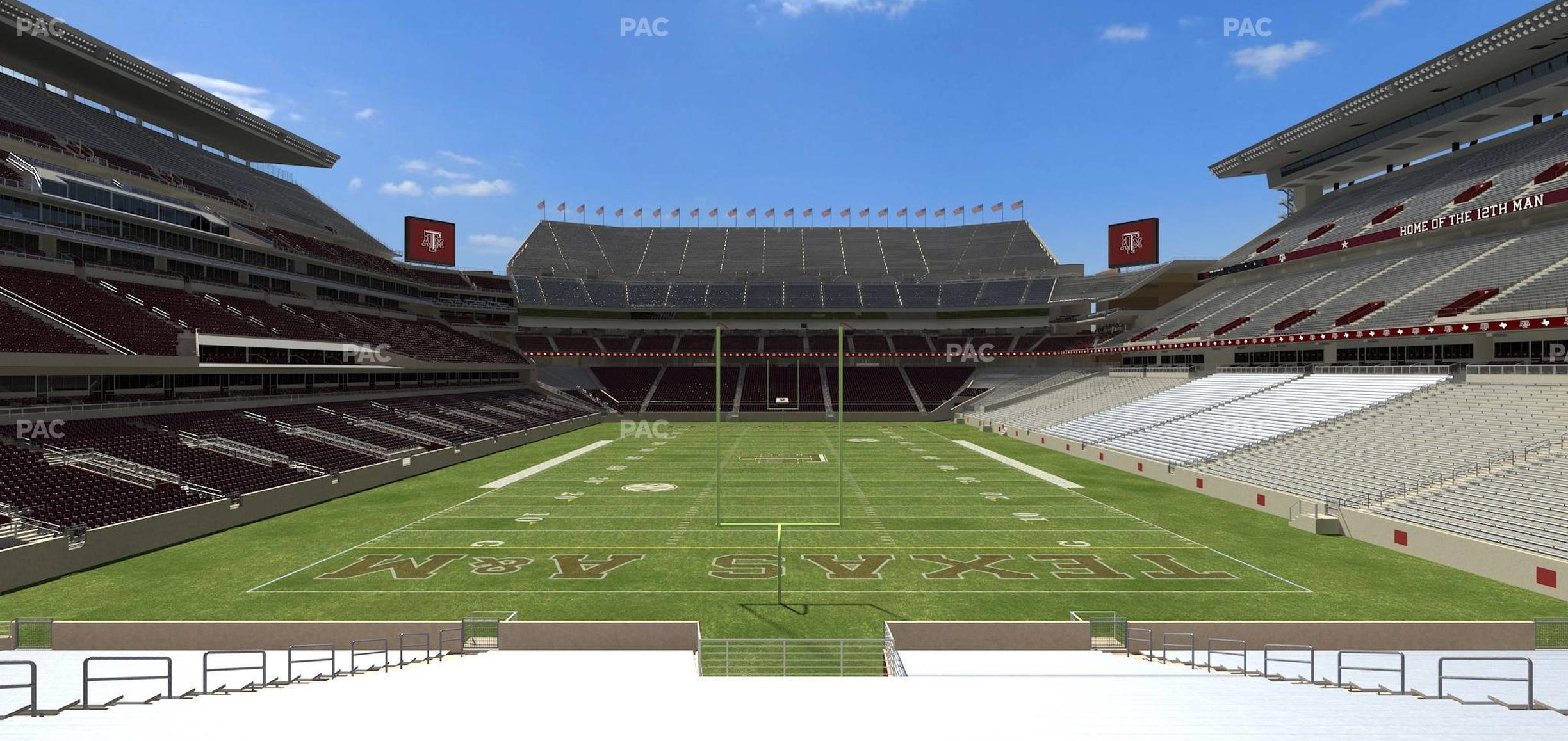 Seating view for Kyle Field Section 132