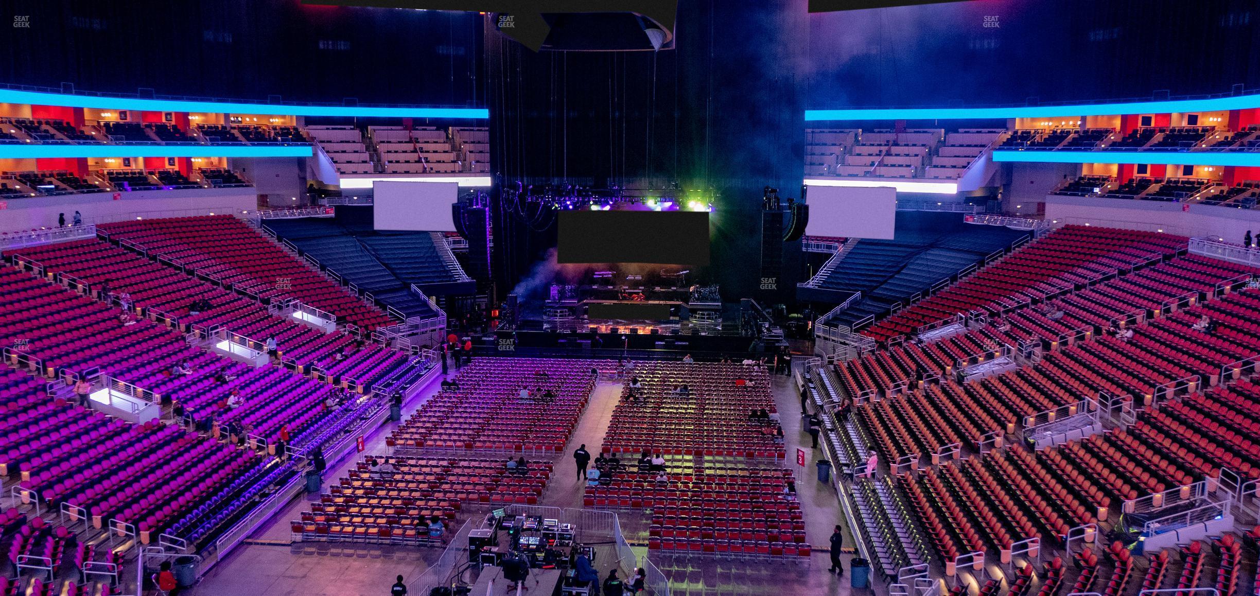 Seating view for KFC Yum! Center Section 210