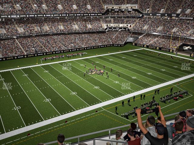 Seating view for Caesars Superdome Section 553