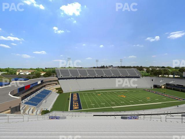 Seating view for Mountaineer Field at Milan Puskar Stadium Section 214