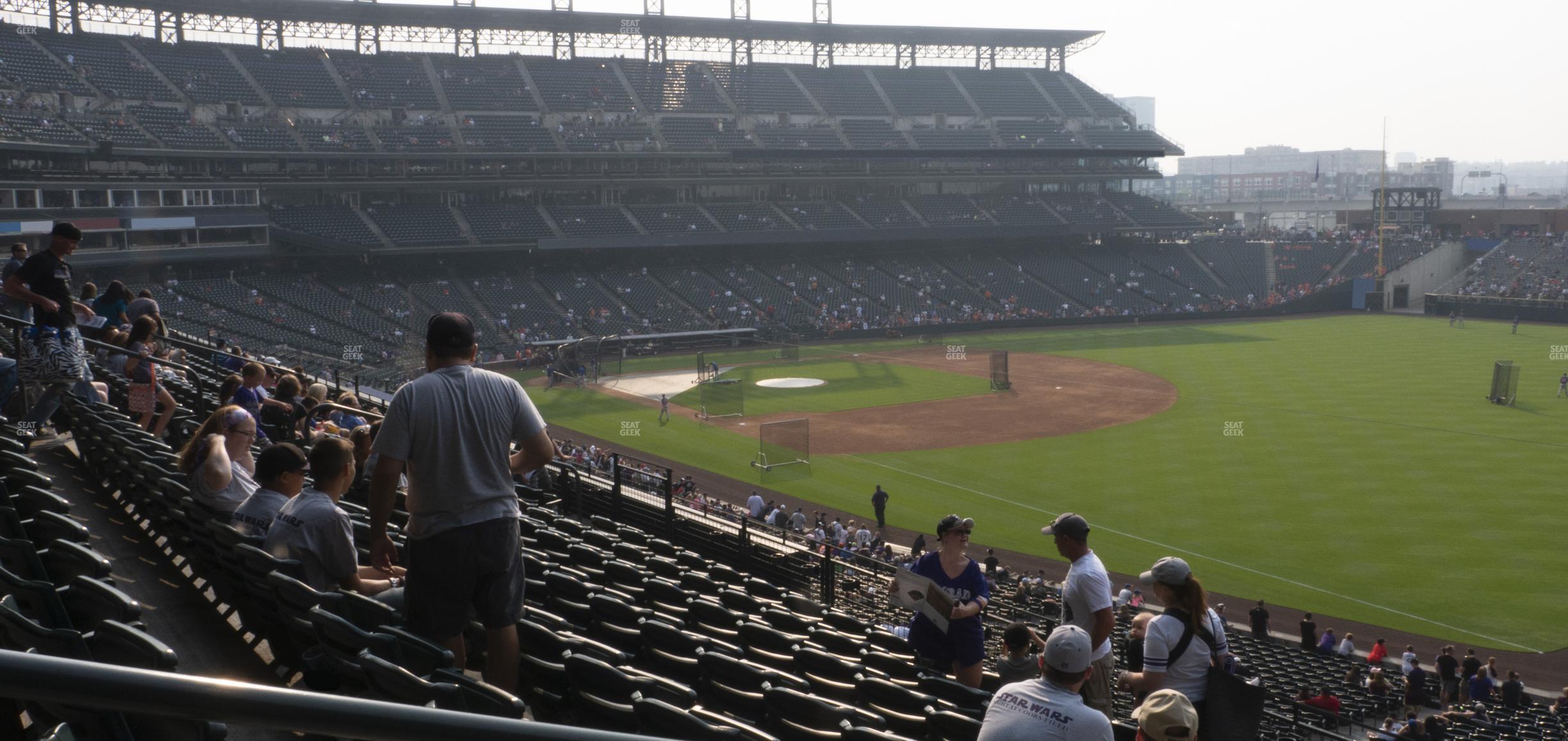 Seating view for Coors Field Section 214