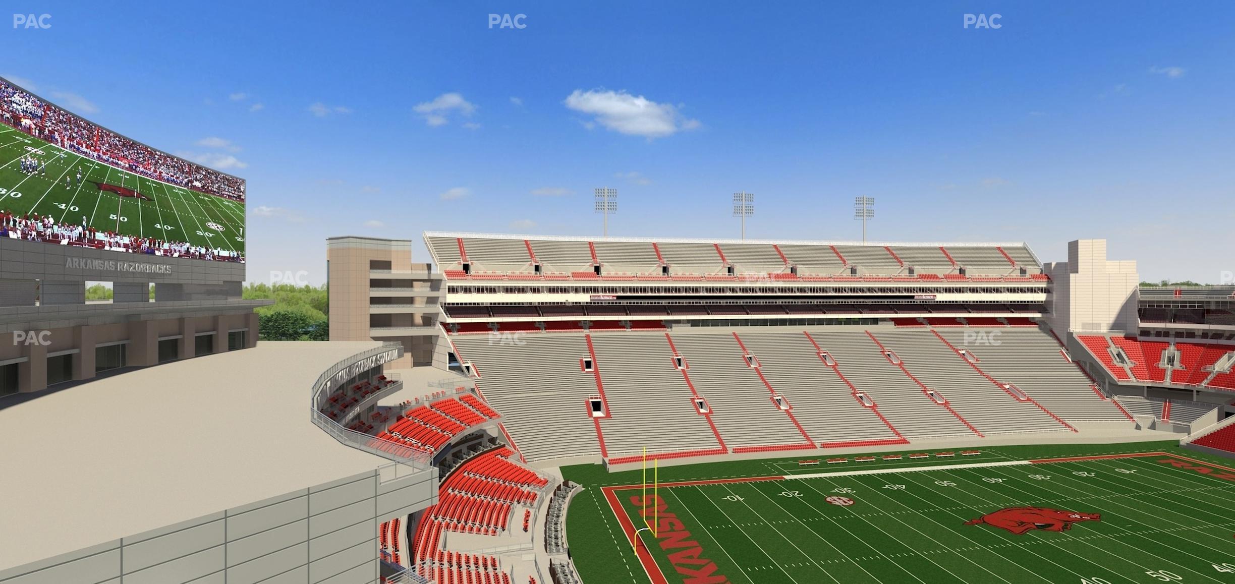 Seating view for Razorback Stadium Section 508 3