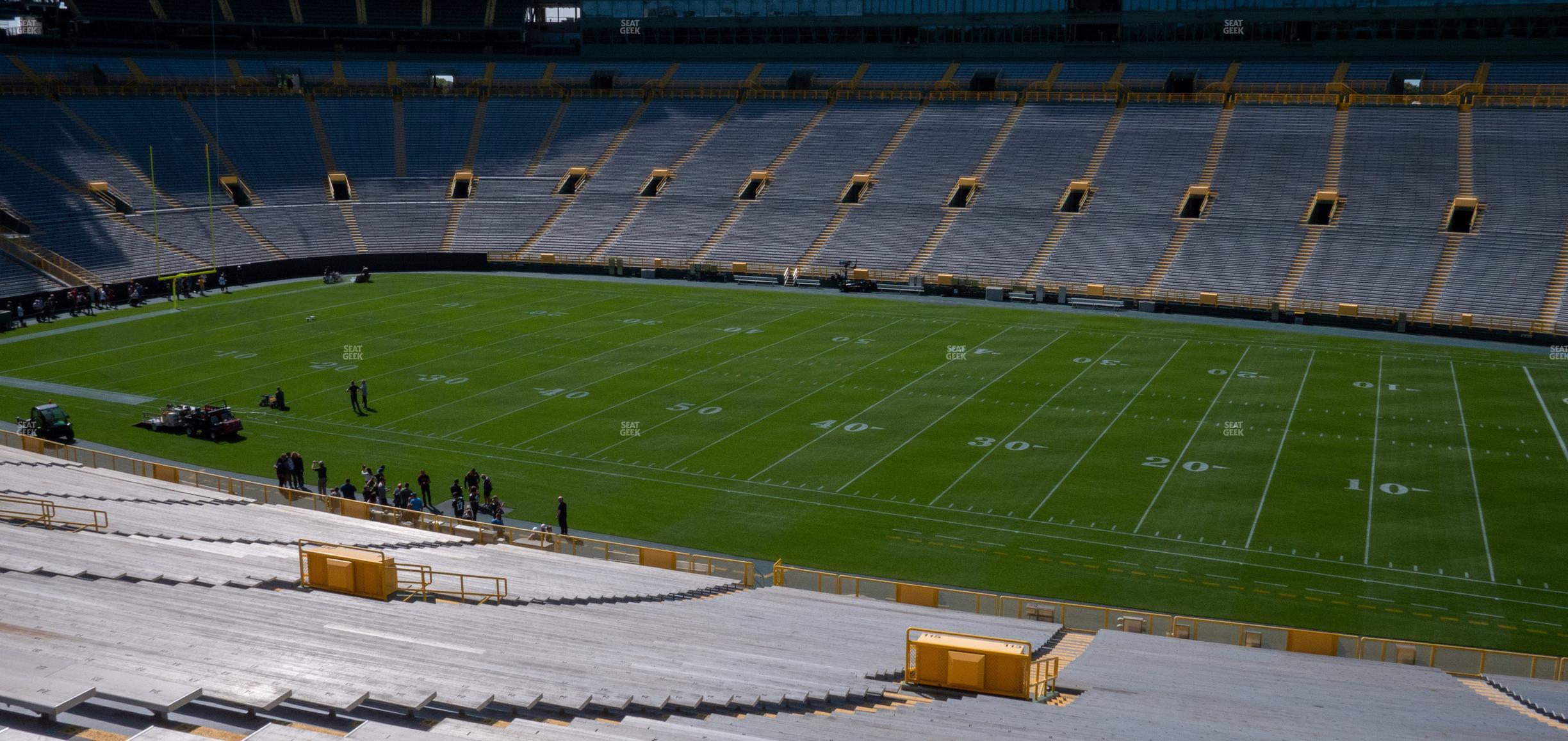 Seating view for Lambeau Field Section 113