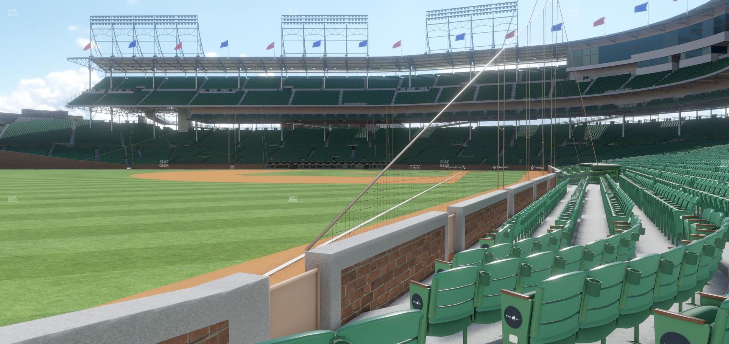 Seating view for Wrigley Field Section The W Club 4