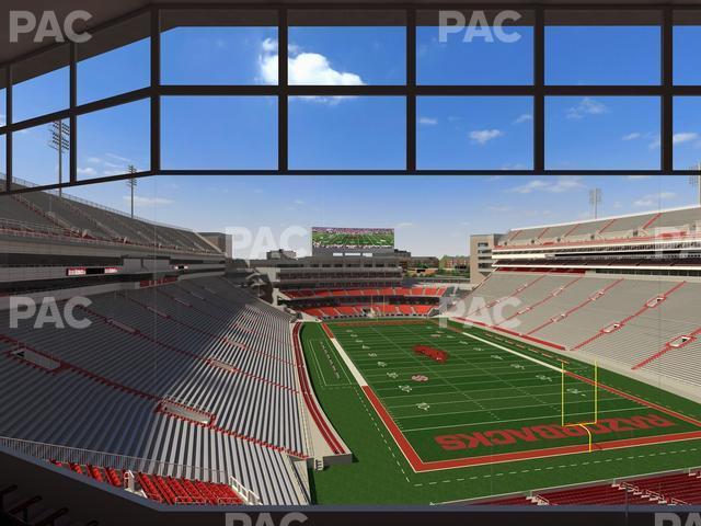 Seating view for Razorback Stadium Section 486