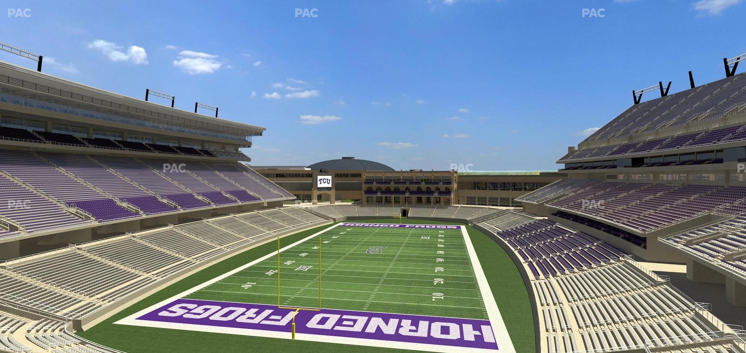 Seating view for Amon G. Carter Stadium Section 220