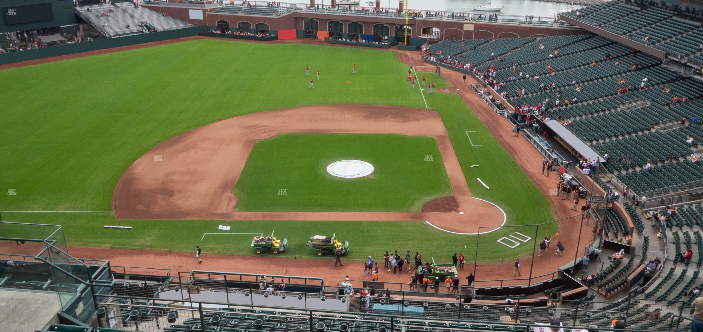 Seating view for Oracle Park Section View Box 321