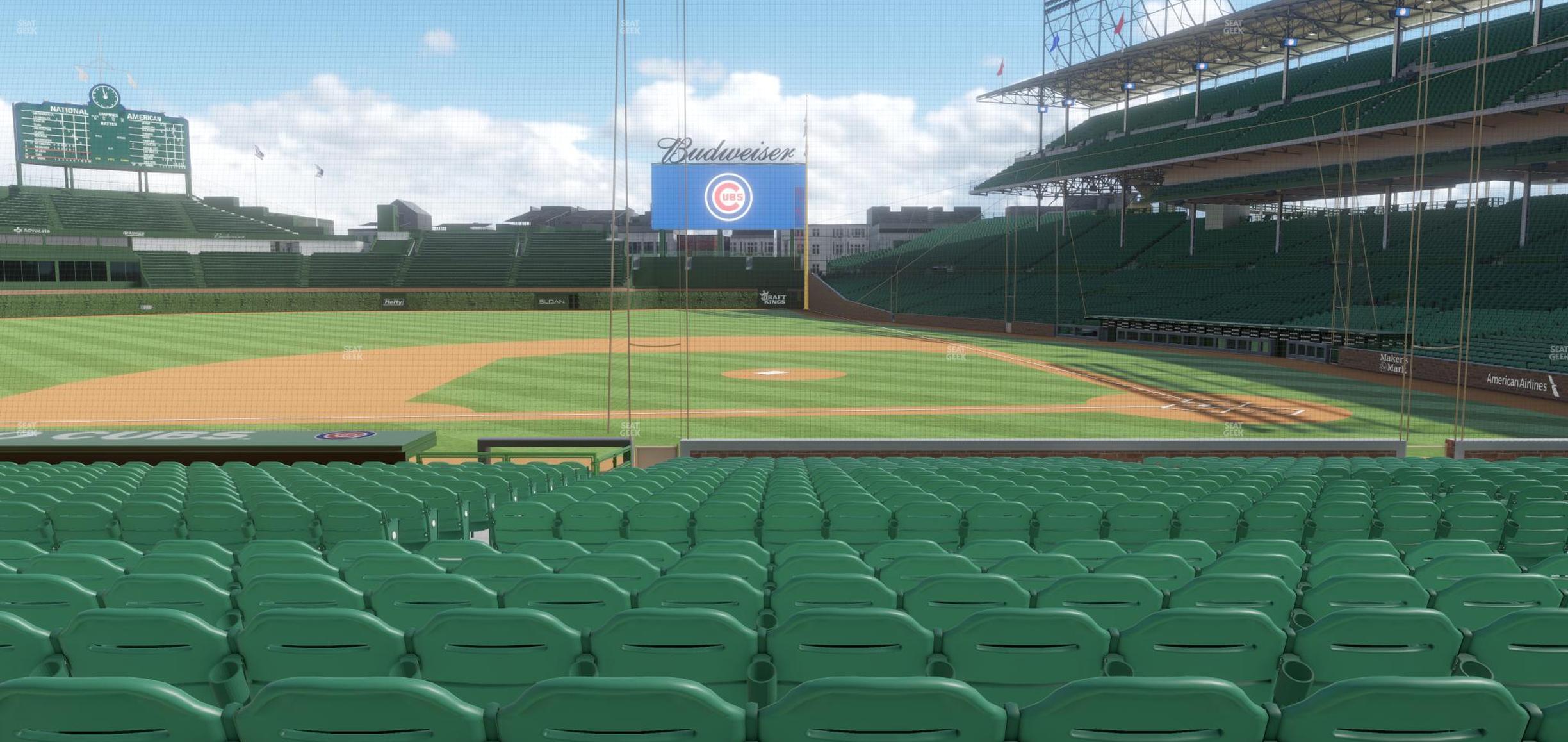 Seating view for Wrigley Field Section 112