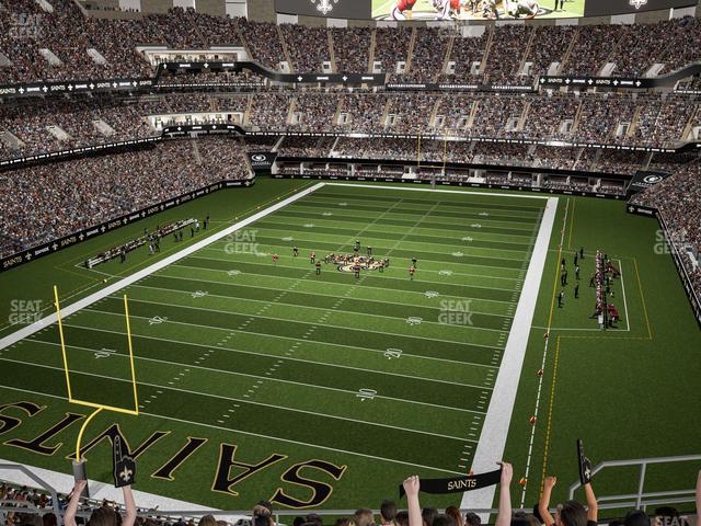 Seating view for Caesars Superdome Section 624