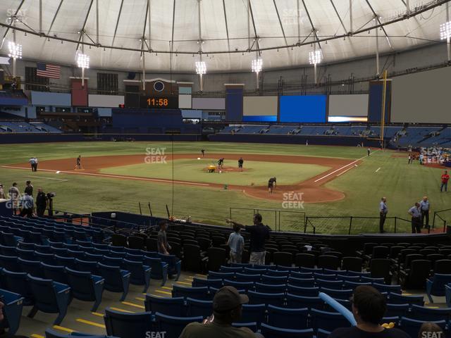 Seating view for Tropicana Field Section 105