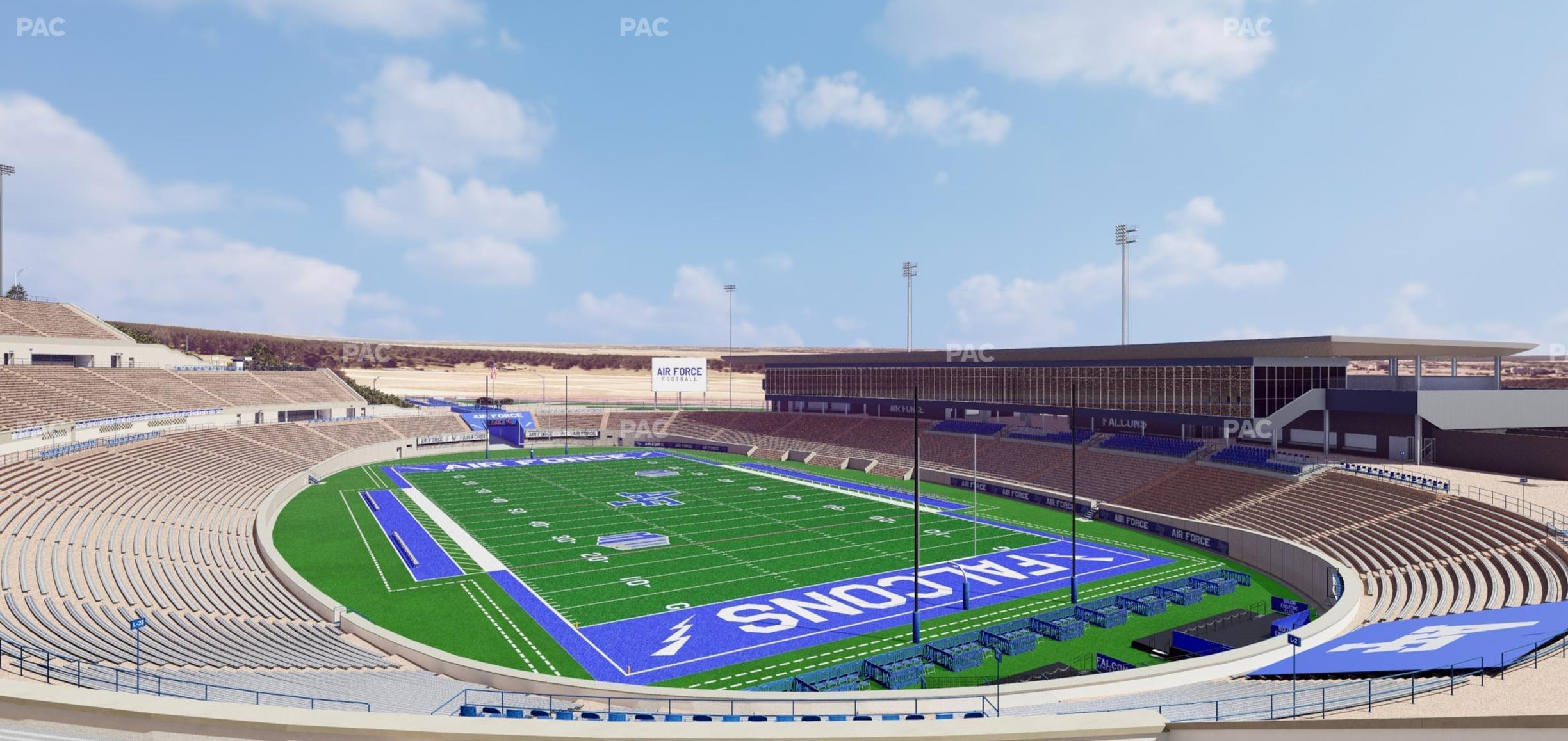 Seating view for Falcon Stadium Section M 1