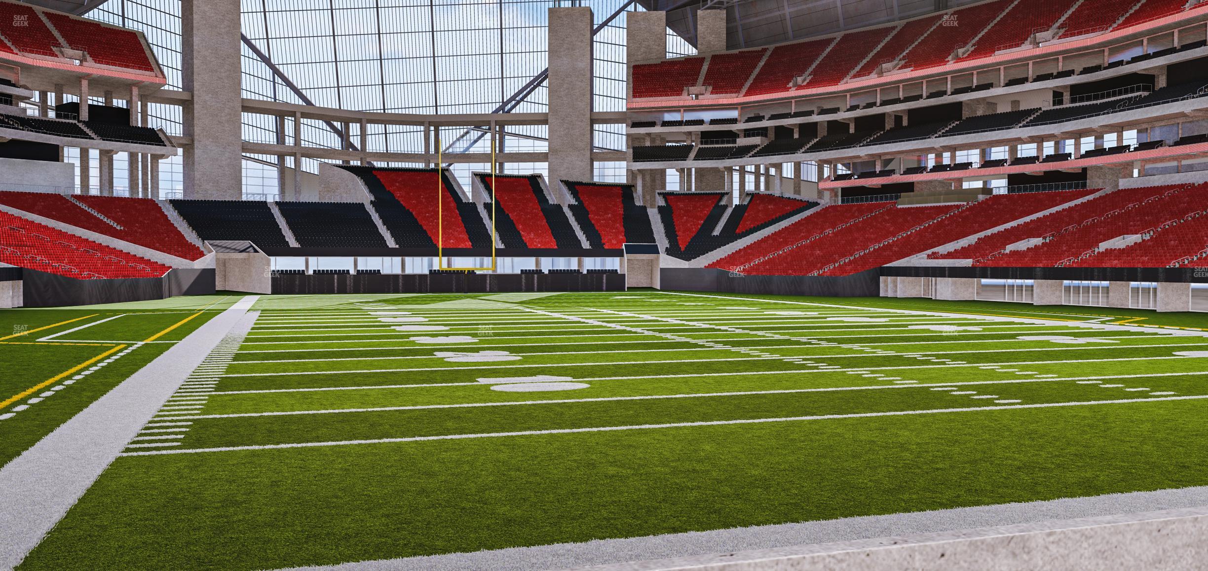 Seating view for Mercedes-Benz Stadium Section West Field Suite 16