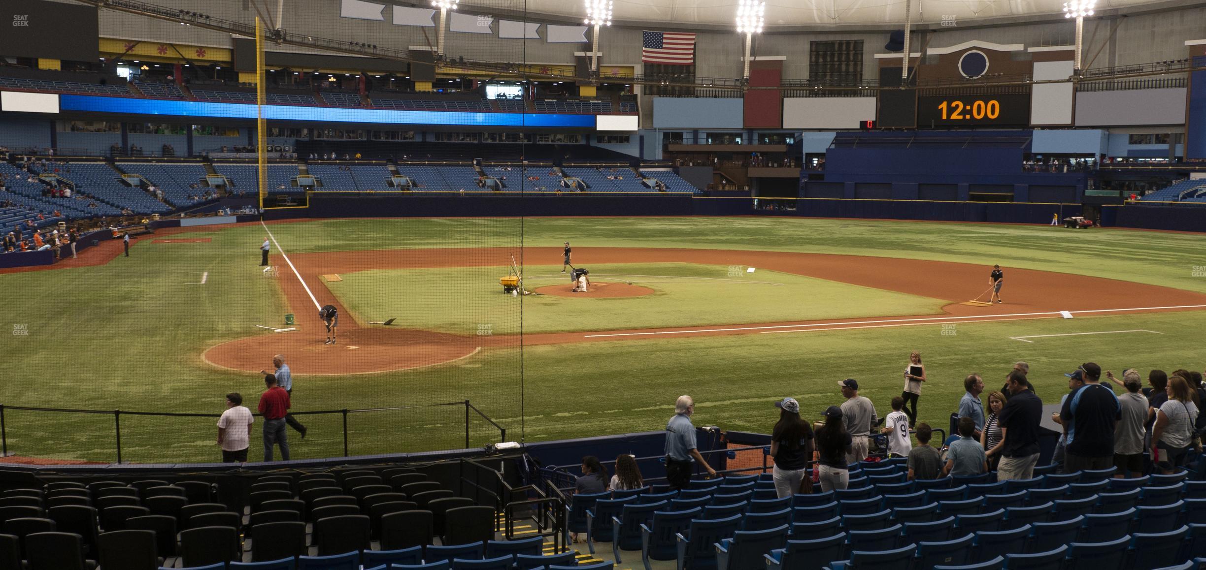 Seating view for Tropicana Field Section 106