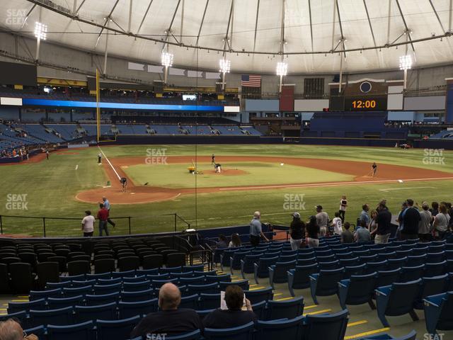 Seating view for Tropicana Field Section 106