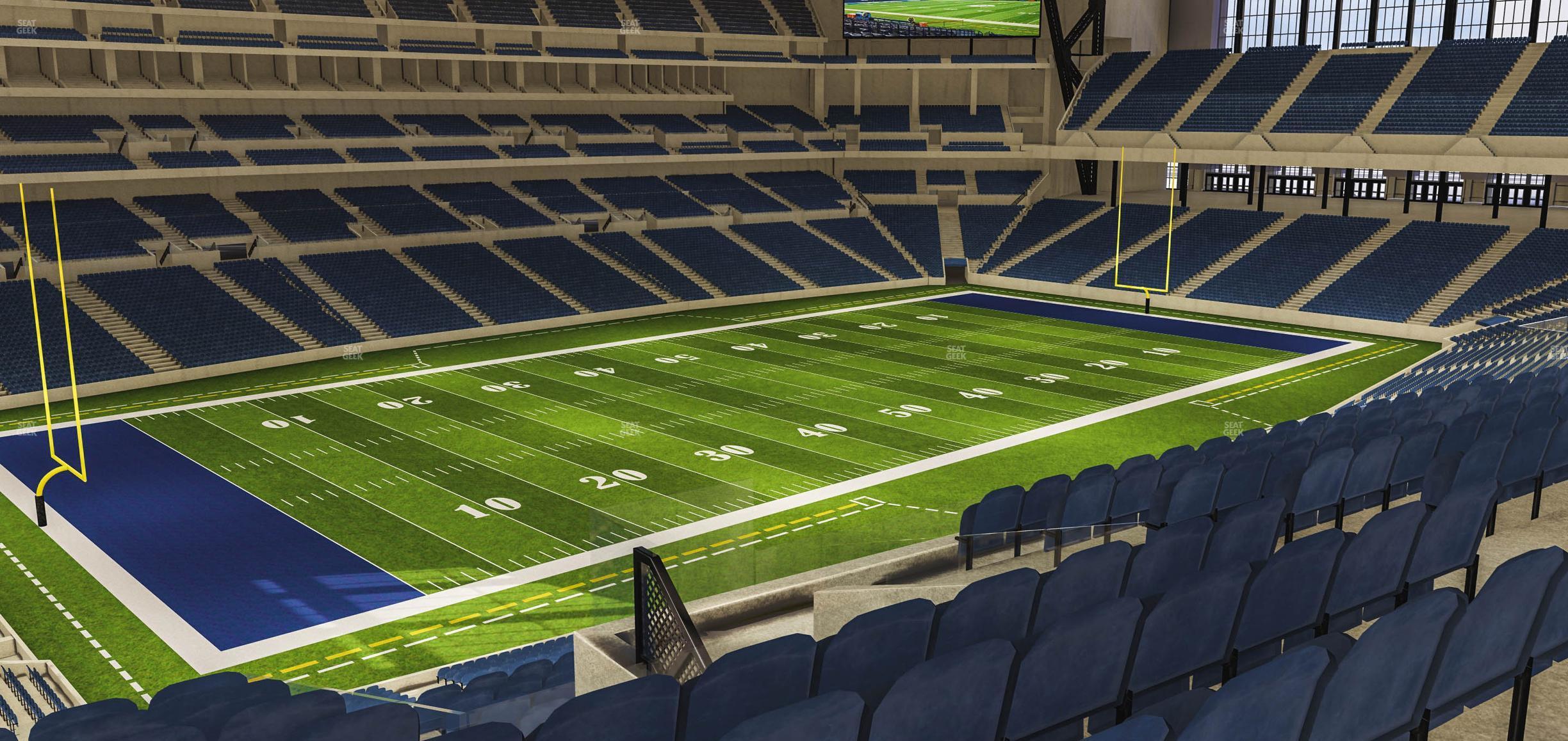 Seating view for Lucas Oil Stadium Section 419