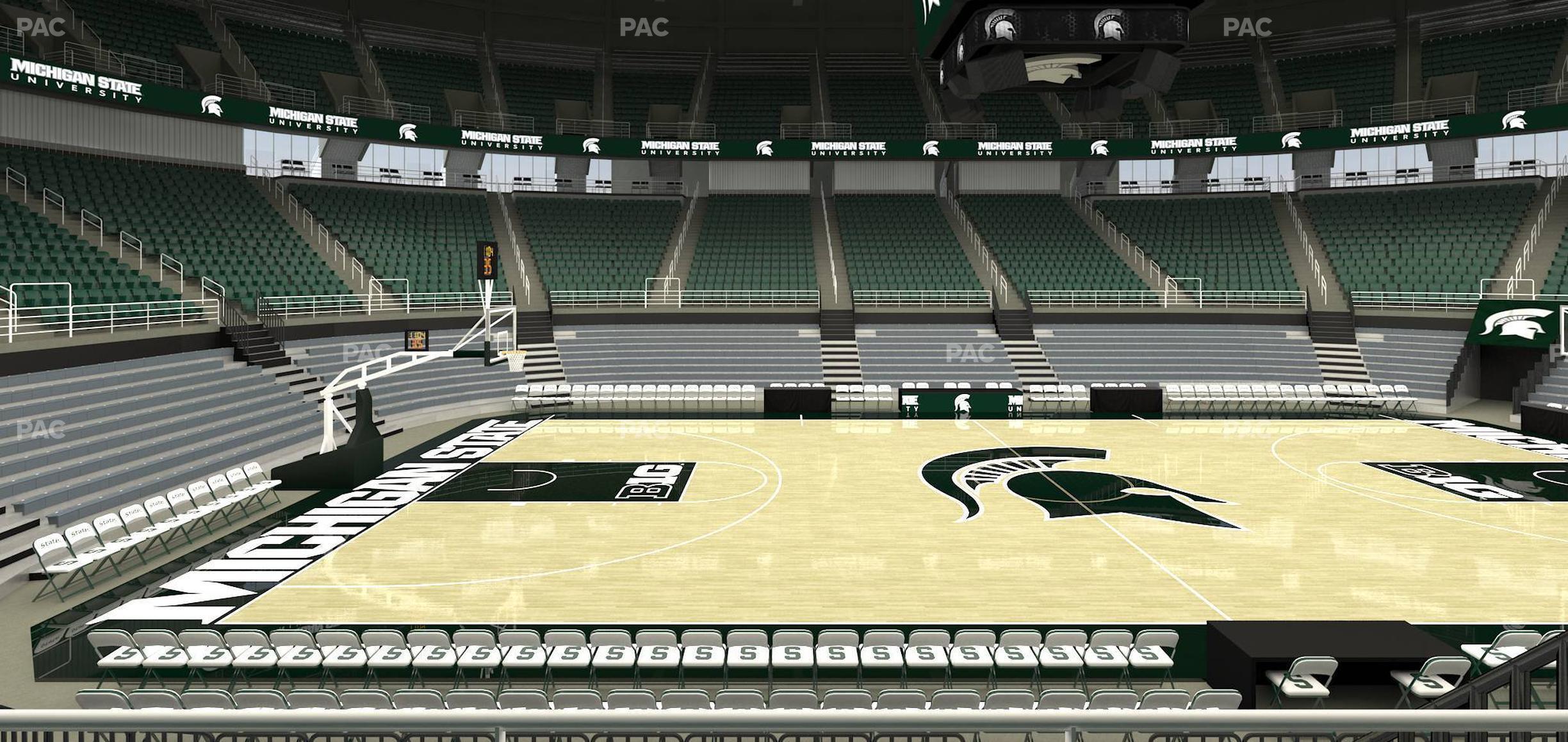 Seating view for Jack Breslin Student Events Center Section 128