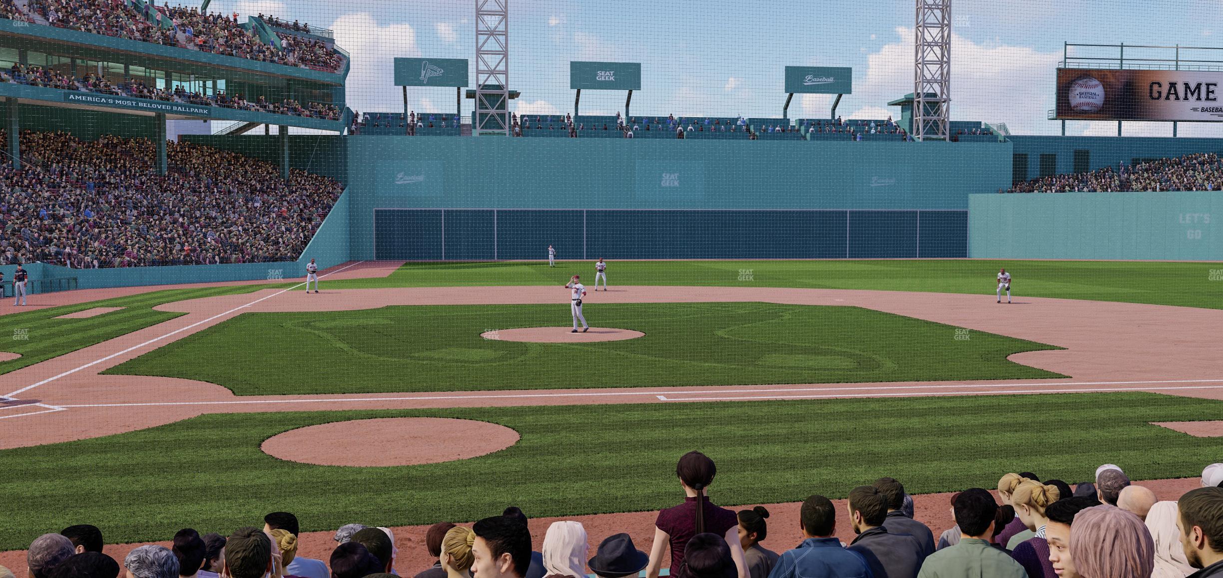 Seating view for Fenway Park Section Field Box 34