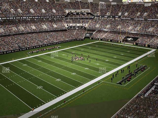 Seating view for Caesars Superdome Section 555 Wc