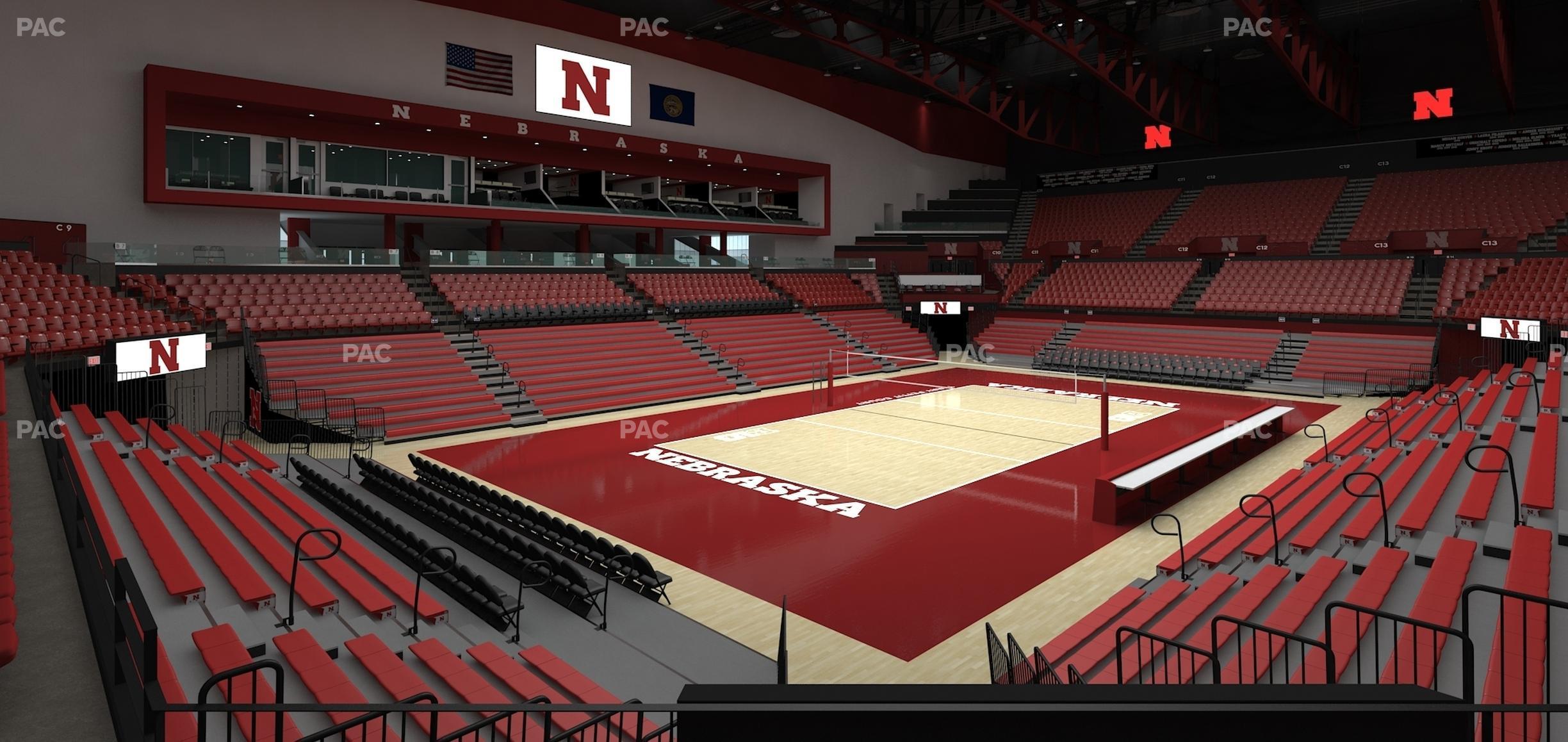 Seating view for Bob Devaney Sports Center Section B 3