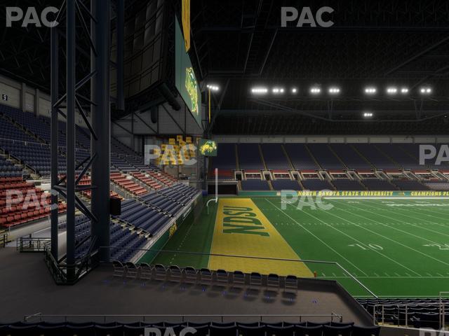 Seating view for Fargodome Section Elevated 6