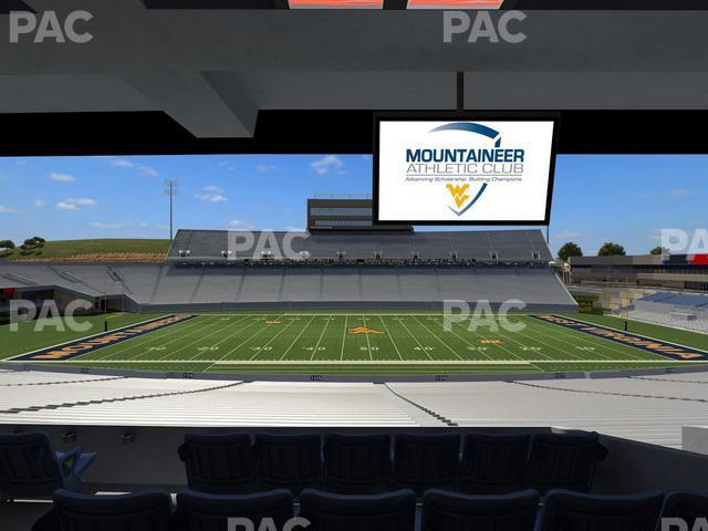 Seating view for Mountaineer Field at Milan Puskar Stadium Section Field Box 19