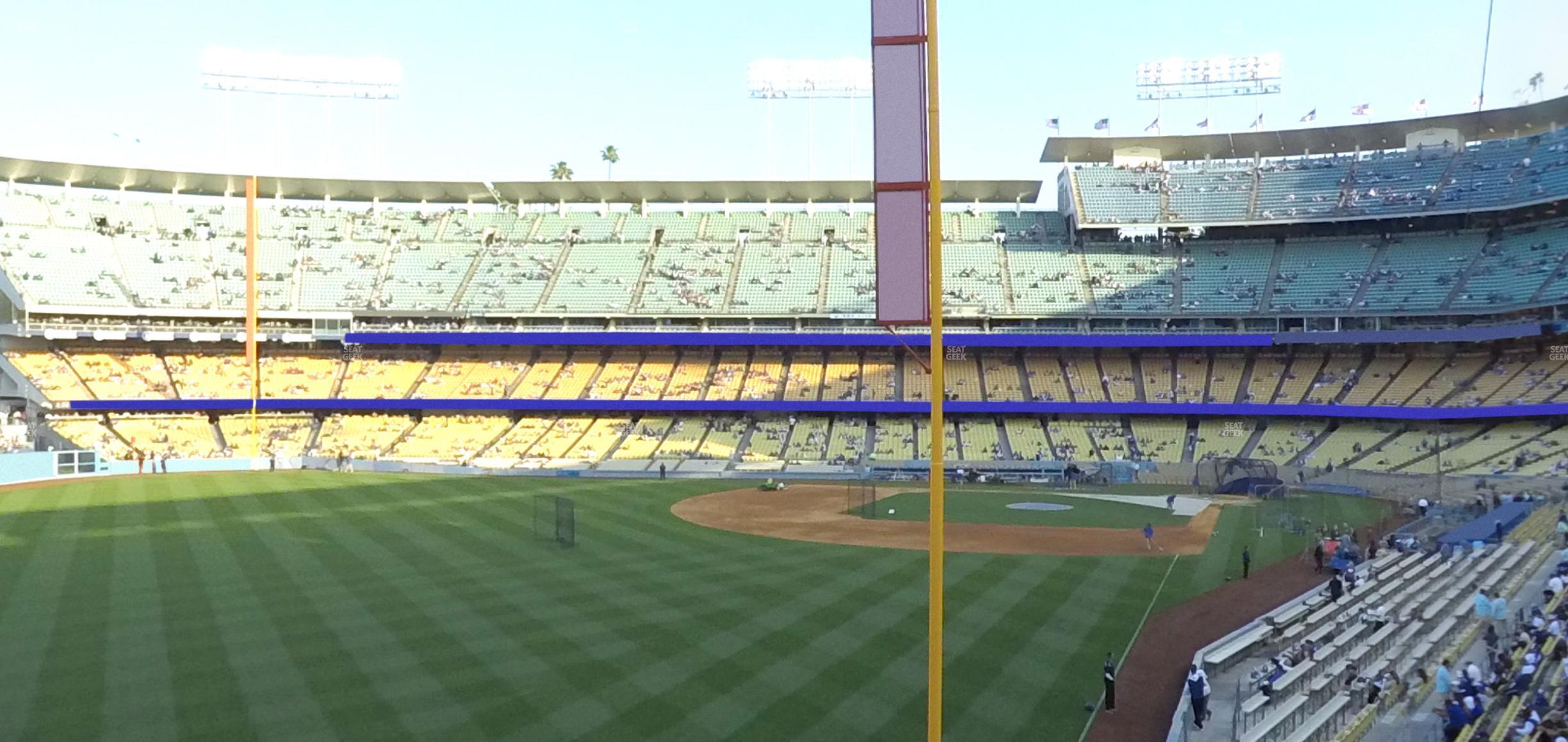 Seating view for Dodger Stadium Section 165 Lg