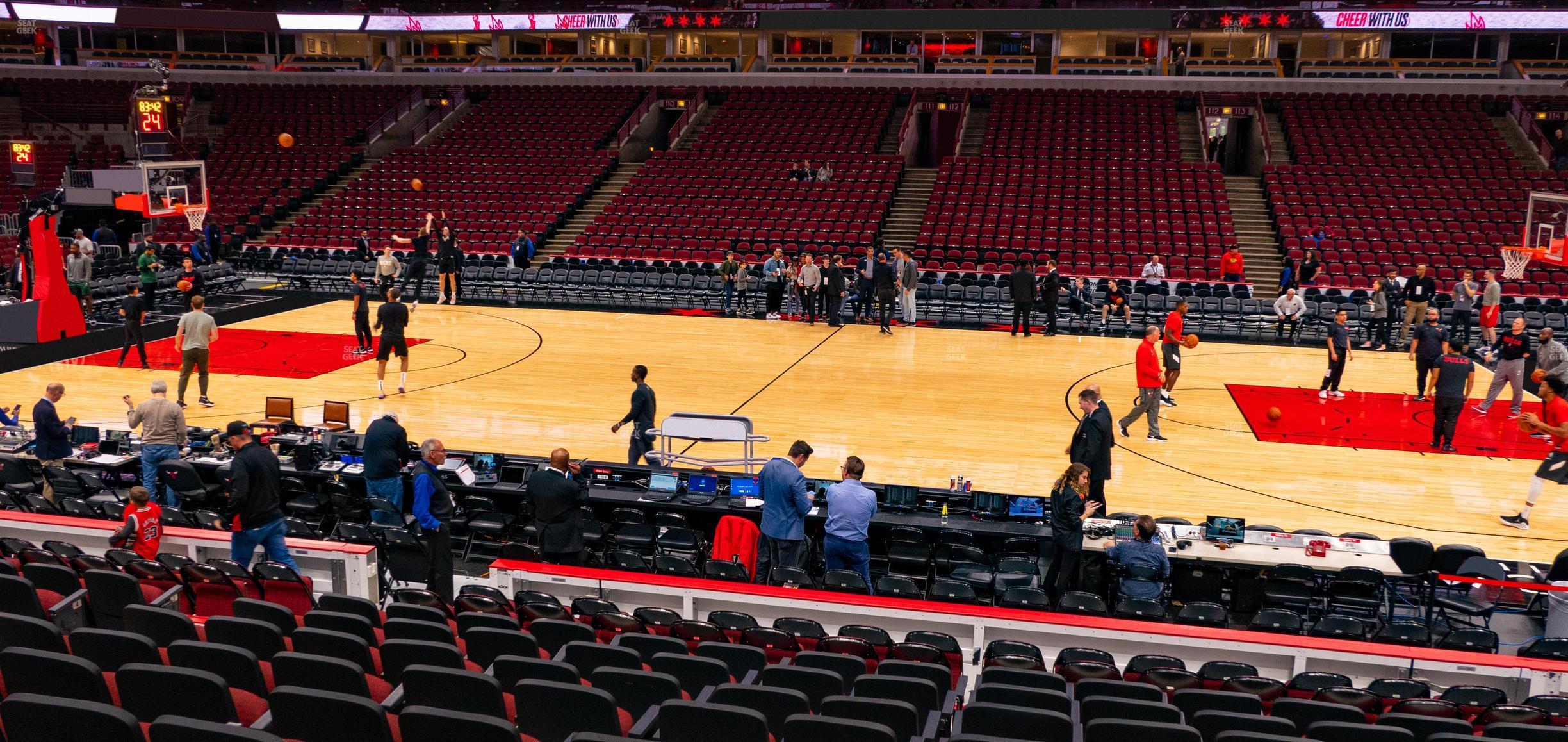 Seating view for United Center Section 122