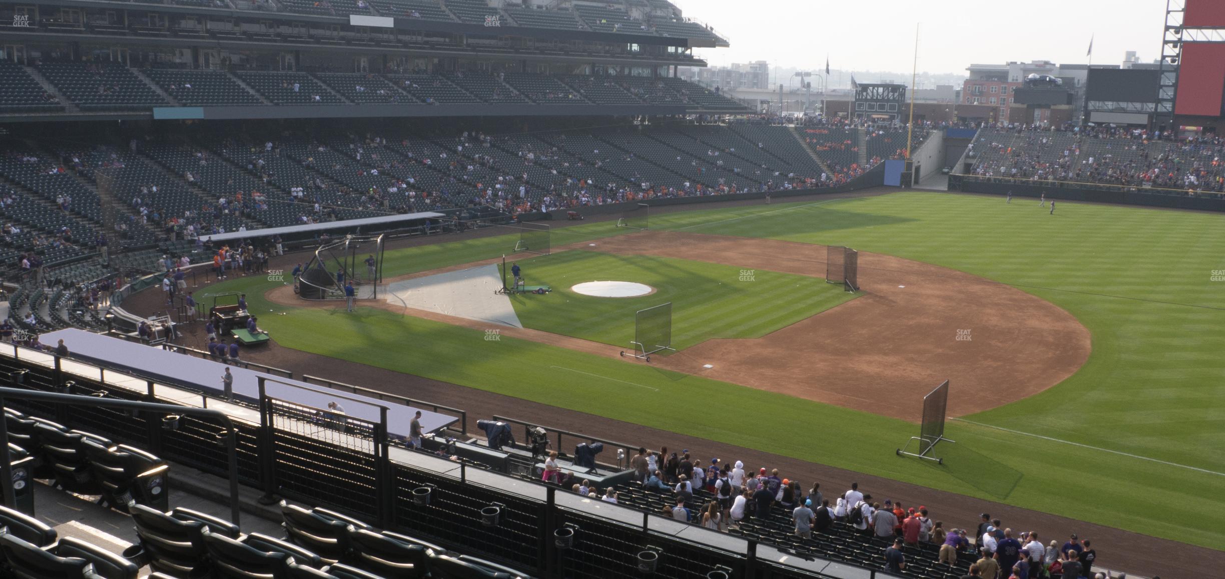 Seating view for Coors Field Section 219