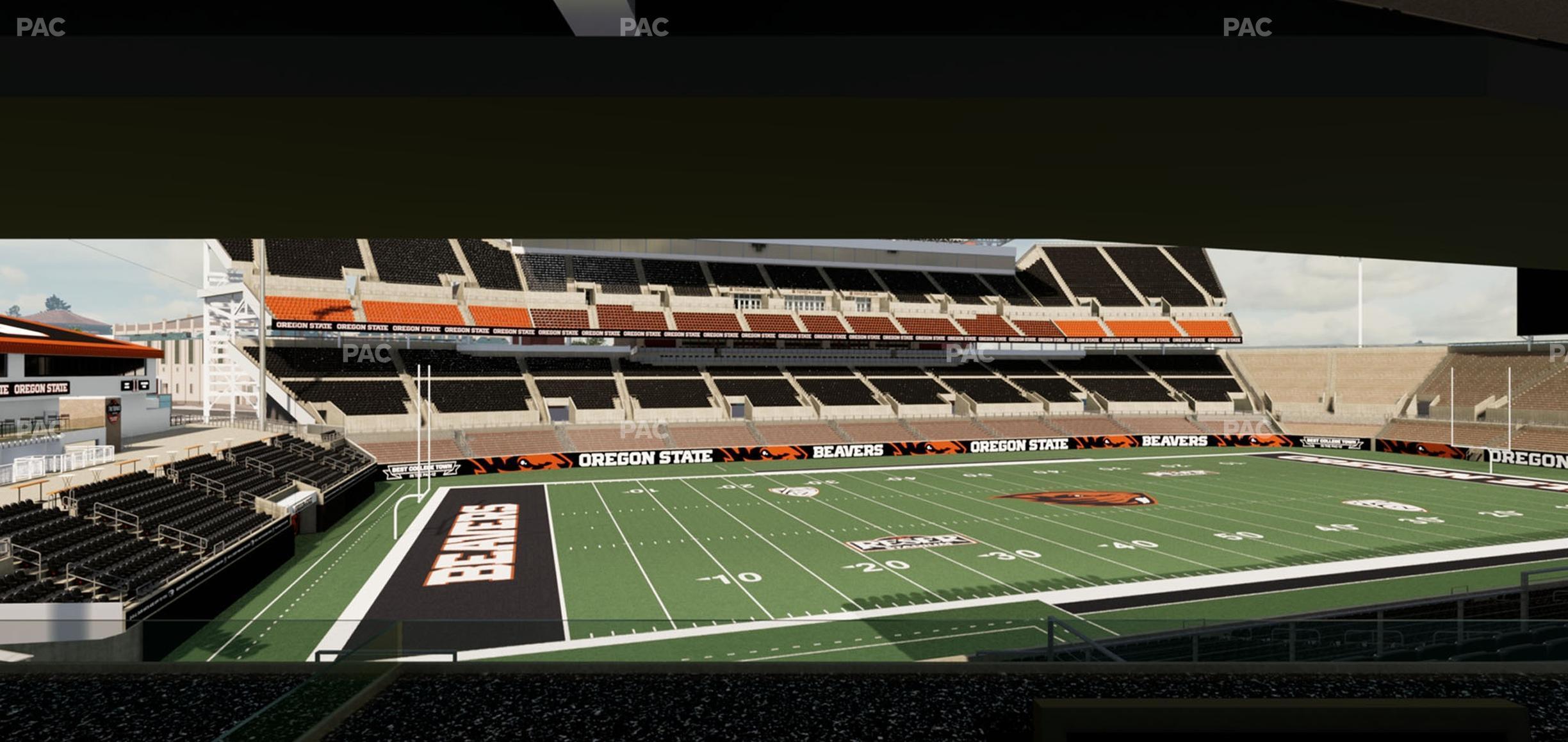 Seating view for Reser Stadium Section West Loge 24