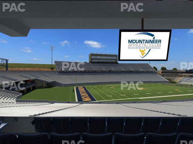 Seating view for Mountaineer Field at Milan Puskar Stadium Section Field Box 5