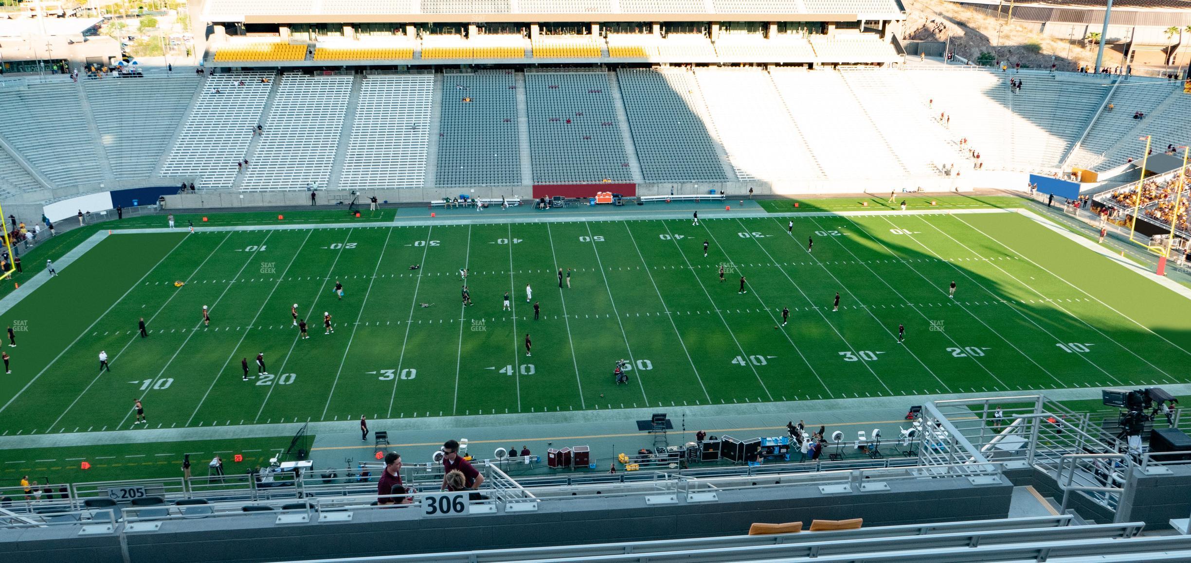 Seating view for Mountain America Stadium Section 306