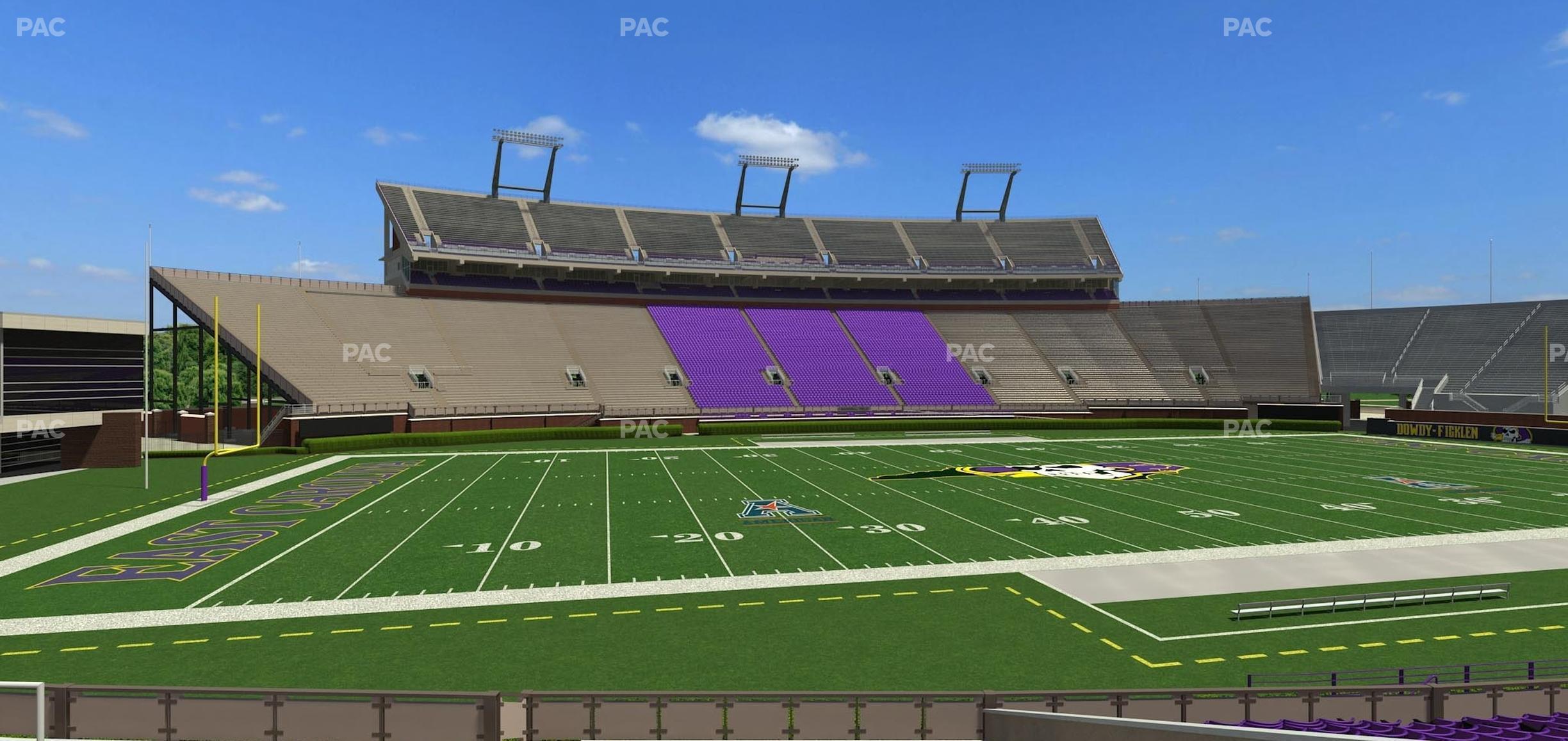 Seating view for Dowdy-Ficklen Stadium Section 8 B