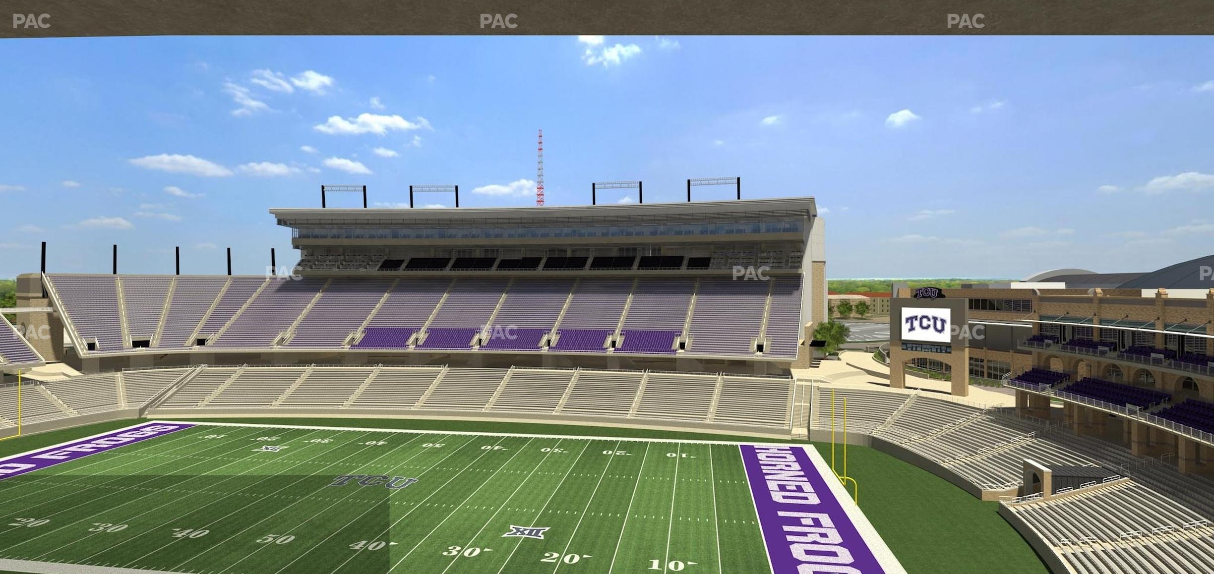 Seating view for Amon G Carter Stadium Section Champions Suite 4