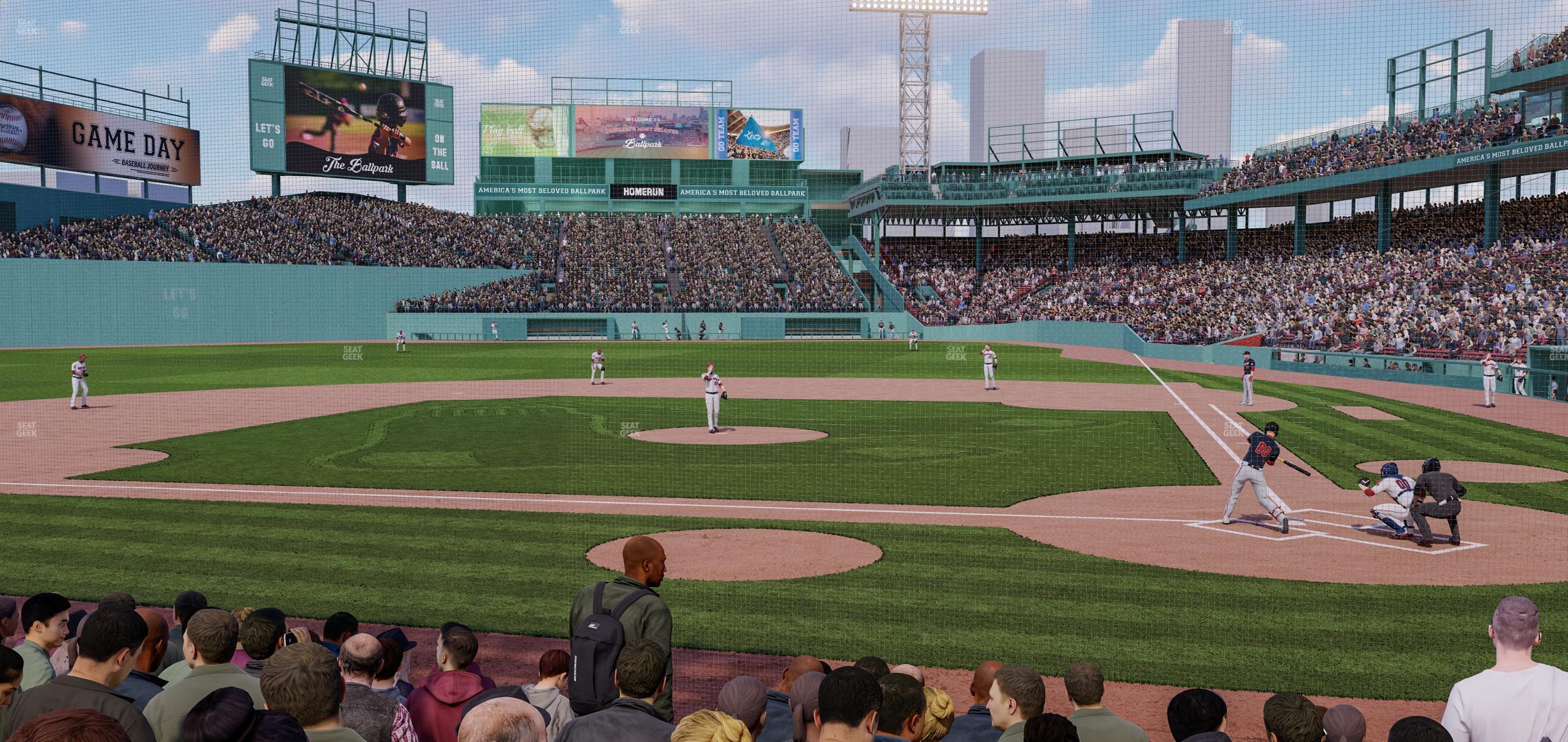 Seating view for Fenway Park Section Field Box 53