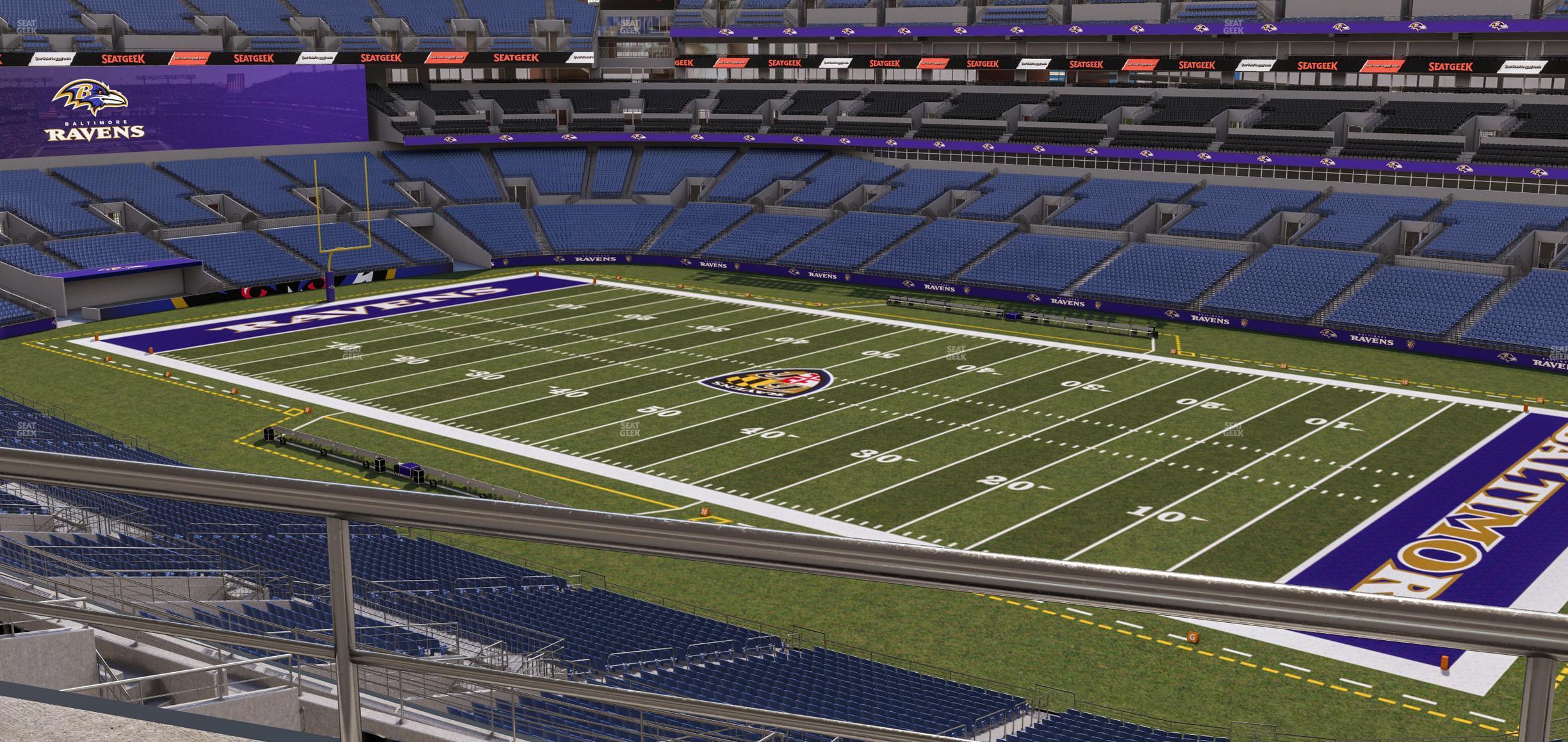 Seating view for M&T Bank Stadium Section Suite 402