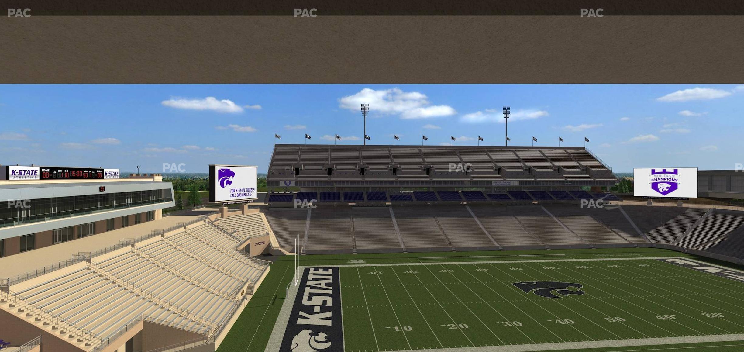 Seating view for Bill Snyder Family Stadium Section Loge 304